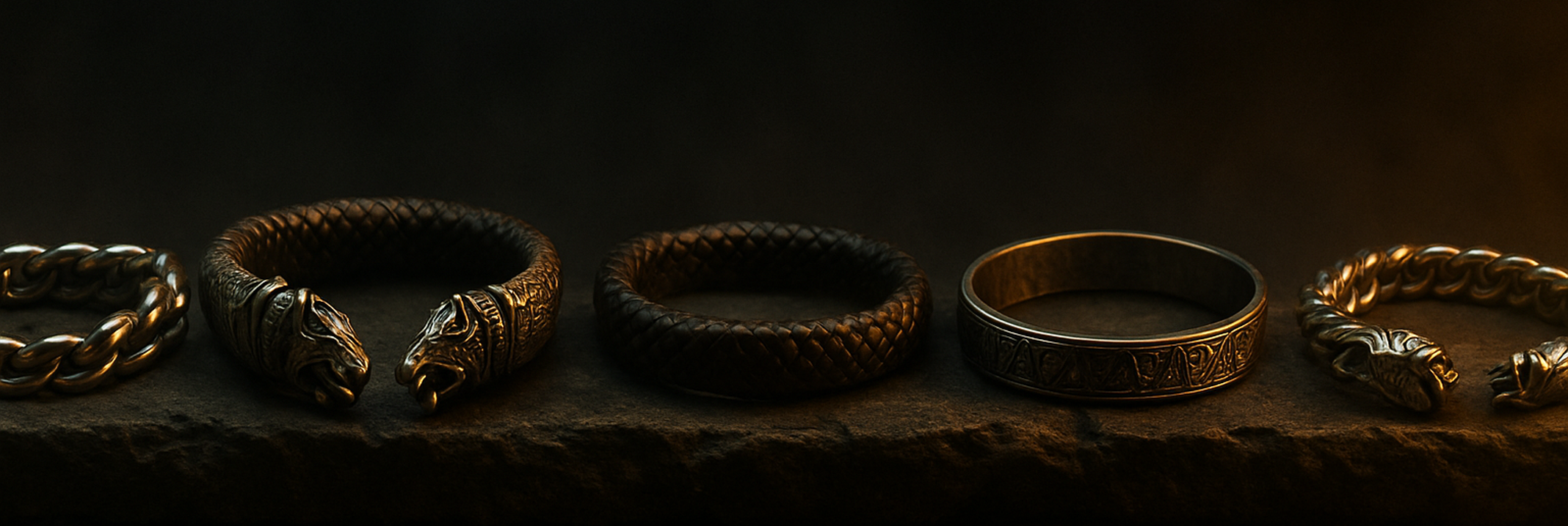 Bannière Bracelets Homme médiéval & viking — Médiéfan