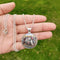 Collier chevaliers templiers Vintage, pendentif croix rouge, Cabochon en verre, longue chaîne, croix Solomons, symbole maçonnique E / noir