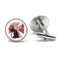 Vintage hommes manchette franc-maçon Illuminati templiers Logo maçon maçonnique verre gemme boutons de manchette costume boutons de manchette hommes chemise accessoires 9