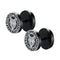 Faux Plugs Loup Nordique — boucles d'oreilles viking en acier, Médiéfan