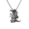 Nordic Vikings Wolf Tooth Pendant Necklace 316L Stainless Steel Hip Hop Rock Fashion Leather Rope Chain Jewelry Gifts Wholesale Style H7 / WHITE