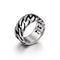 Fashion Polished Stainless Steel Rings For Men Women Classic Simple Square Finger Ring Wedding Party Jewelry Gifts Dropshipping Style H4 / 8
