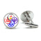 Vintage hommes manchette franc-maçon Illuminati templiers Logo maçon maçonnique verre gemme boutons de manchette costume boutons de manchette hommes chemise accessoires 2