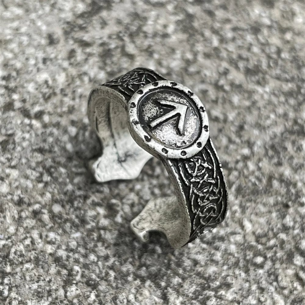 Anneau Viking Ajustable Argent