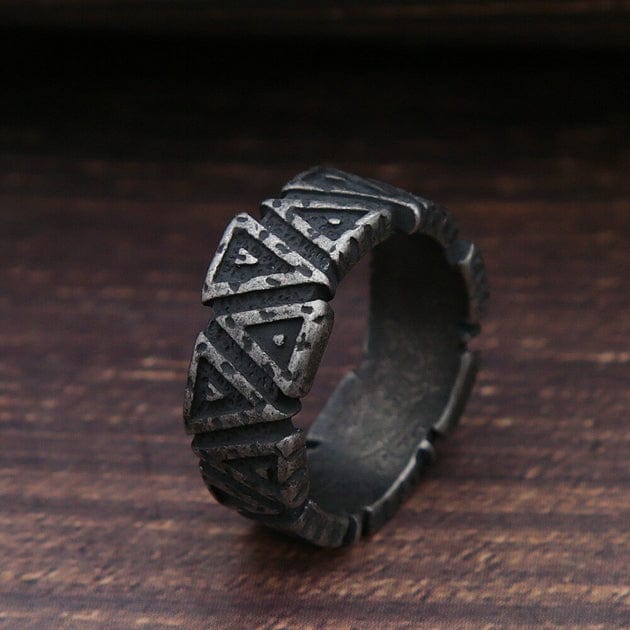 Anneau Viking Valknut - Le Nœud des Occis Noir / 7