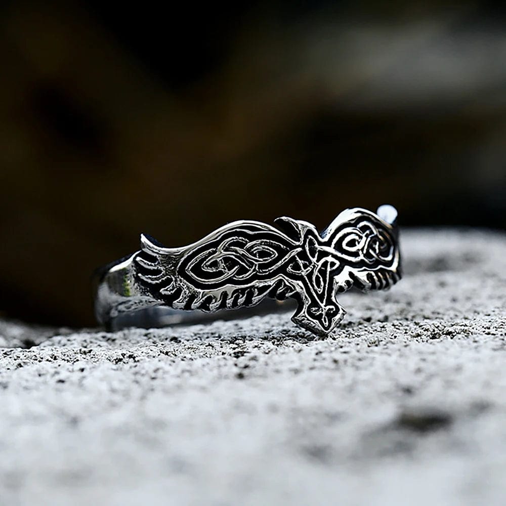 Bague Corbeaux d'Odin