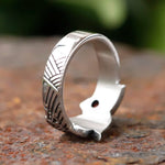 Bague Dragon Viking Pierre Rouge - Vignette | Médiéfan