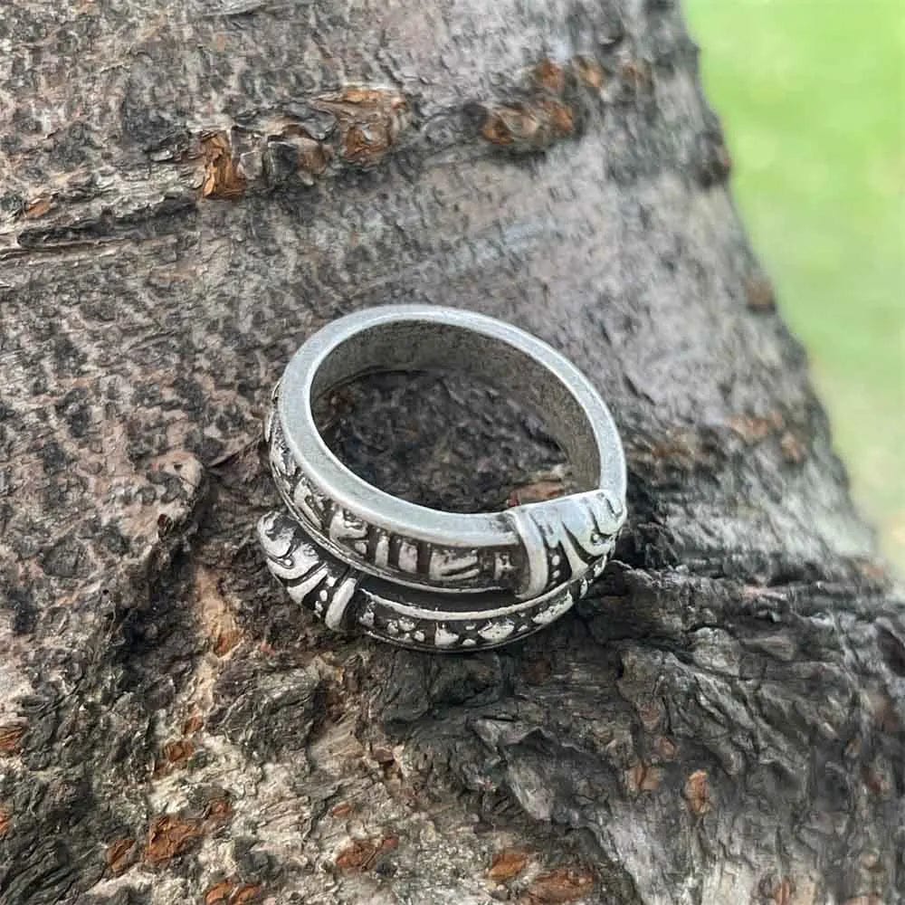 Bague Dragon Viking Réglable