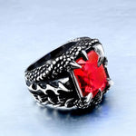 Bague Griffes de Dragon avec Pierre Carrée - Vignette | Médiéfan