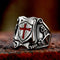 Bague guerrier médiéval épée et bouclier ii360i / 9