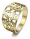 Bague Jonc Fleurs de Vie Ajourées Doré / 9