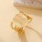 Bague Large Cube de Métatron Argenté