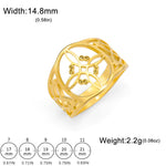 Bague Large Nœud de Sorcière à Volutes - Vignette | Médiéfan