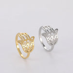 Bague Main de Fatima Ajourée à Volutes - Vignette | Médiéfan