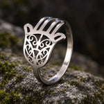 Bague Main de Fatima Ajourée à Volutes - Vignette | Médiéfan