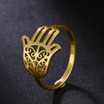 Bague Main de Fatima Ajourée à Volutes - Vignette | Médiéfan