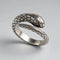Bague Serpent aux Yeux Rouges Réglable
