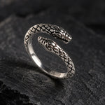 Bague Serpent Bicéphale Gueule Ouverte - Vignette | Médiéfan