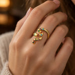Bague Serpent Constellé de Zircons - Vignette | Médiéfan