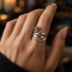 Bague Serpent Dressé Lisse - Vignette | Médiéfan