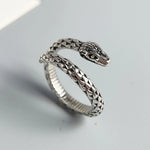 Bague Serpent Enlacé à Écailles Pointues - Vignette | Médiéfan