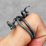 Bague Serpent Enroulé en Triple Tour - Vignette | Médiéfan