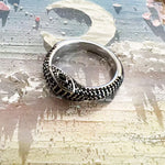 Bague Serpent Pavé Noir - Vignette | Médiéfan