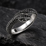Bague Serpent Pavé Noir - Vignette | Médiéfan