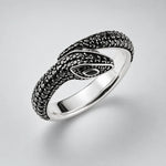 Bague Serpent Pavé Noir - Vignette | Médiéfan
