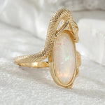 Bague Serpent Pierre Opaline - Vignette | Médiéfan