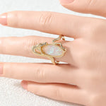 Bague Serpent Pierre Opaline - Vignette | Médiéfan