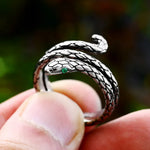 Bague Serpent Spirale Œil Vert - Vignette | Médiéfan