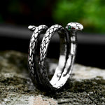 Bague Serpent Spirale Œil Vert - Vignette | Médiéfan