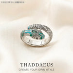Bague Serpent Tropical Turquoise - Vignette | Médiéfan