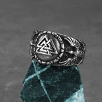 Bague Valknut & Corbeaux Viking - Vignette | Médiéfan