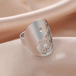 Bague Yin Yang Fleur de Vie - Vignette | Médiéfan
