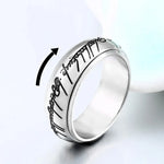 Bague tournante anti-stress écriture elfique - Vignette | Médiéfan