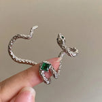 Bijou d’Oreille Serpent à la Pierre Verte - Vignette | Médiéfan