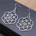 Boucles d'Oreilles Graine de Vie Festonnée - Vignette | Médiéfan