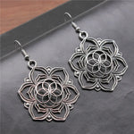 Boucles d'Oreilles Lotus Graine de Vie - Vignette | Médiéfan