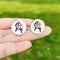Boutons de manchette rétro chevaliers templiers, dôme en verre de haute qualité, croix rouge, motif maçonnique, boutons de manchette exquis pour hommes 1 pince à cravate A