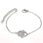 Bracelet Chaîne Main de Fatima Pavée à Œil - Vignette | Médiéfan