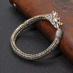 Bracelet Dragon à la Perle Or et Argent - Vignette | Médiéfan