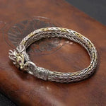 Bracelet Dragon à la Perle Or et Argent - Vignette | Médiéfan