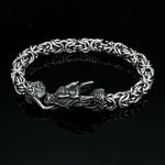 Bracelet Tête de Dragon Maille Byzantine - Vignette | Médiéfan