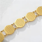 Bracelet Fleur de Vie à Pétales Gravés - Vignette | Médiéfan