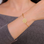 Bracelet Fleur de Vie Maillons Trombone - Vignette | Médiéfan