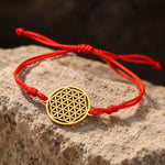 Bracelet Fleur de Vie sur Cordon Coulissant - Vignette | Médiéfan