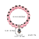 Bracelet Perles Œil Turc et Breloque Main de Fatima - Vignette | Médiéfan