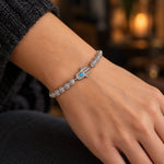 Bracelet Perles Serties Main de Fatima Turquoise - Vignette | Médiéfan